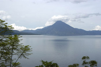 Landscape Lake Atitlan from San Tomas Bella Vista Hotel