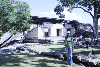 Volunteer Tina Kosir in Copan
