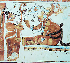 ancient mayan women drawing